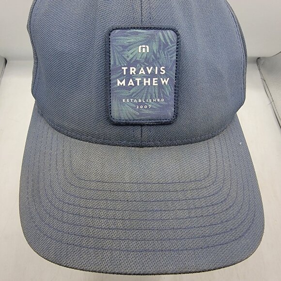 Travis Mathew For Sail Blue Adults Small Medium Baseball Hat Cap Casual - Picture 9 of 10